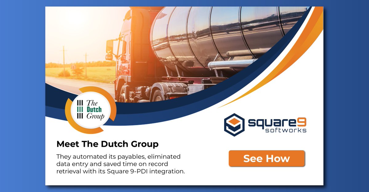 S9Softworks's tweet image. See how The Dutch Group leveled up AP automation with Square 9's PDI integration.
- Manual data entry: gone.
- Record retrieval: faster.
- Insight into invoice status: effortless.
View Story: hubs.ly/Q03MLls60
#APAutomation #FuelRetail #PDI #ERPIntegration