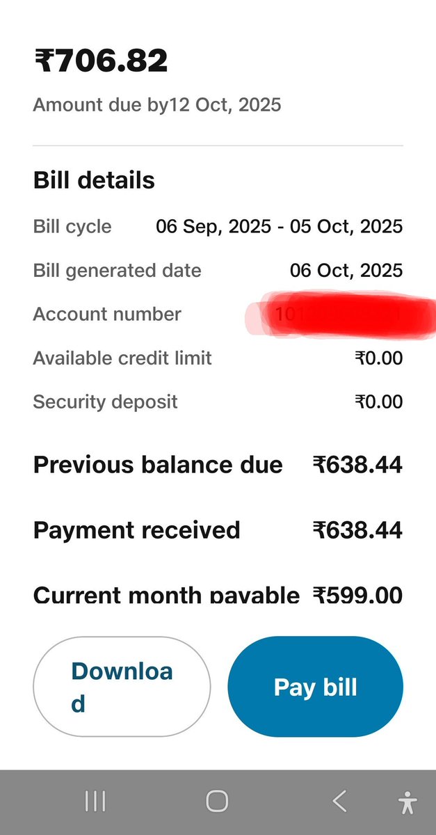 Javed_0786's tweet image. Dear @Jio @JioCare,
My #JioAirFiber bill says “Cycle: 6 Sep–5 Oct”
But customer care says I’m paying for 6 Oct–5 Nov! 🤯

So am I livin in d past or paying 4 d future?
At least write “Advance Payment” smwhr — not every1 has Doctor Strange powers 
#TransparencyPlease #JioBilling