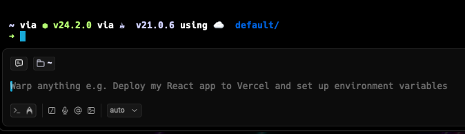 zkylab's tweet photo. @warpdotdev Why are you showing Vercel as an example prompt? Isn’t it shameful to showcase a company that supports a country committing genocide? https://t.co/YQqjeplQbP