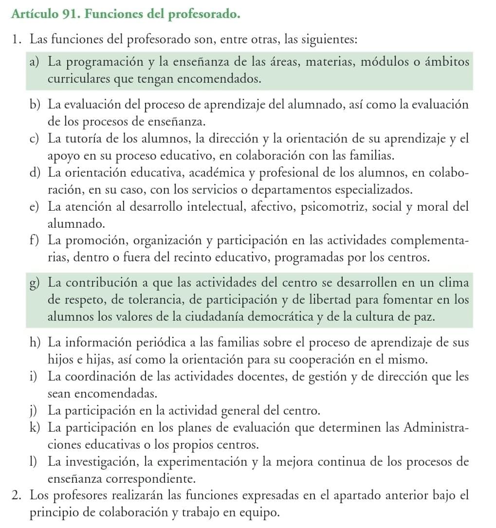 <a href="/PascualGil1/">Pascual Gil Gutiérrez</a> Estás exagerando, y mucho. Pero enseñar y evaluar son solamente dos de las funciones del profesorado. Las primeras, por supuesto, pero hay más. Y todos lo sabíamos cuando entramos en eso. Una cosa es pedir mejores condiciones laborales y otra la dejación de funciones.