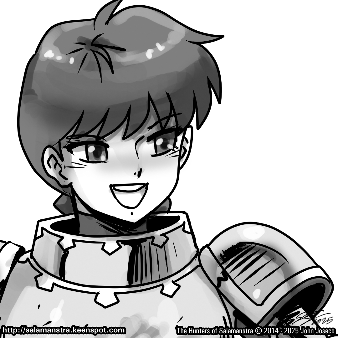 The Hunters of Salamanstra: Chapter 35 Page 19 - salamanstra.keenspot.com/d/20250505.html "We are working very well" You can support us by joining our Patreon and spreading the word! Links are on our website! Thank you and Happy Hunting! #WebComic #WebComics #Salamanstra