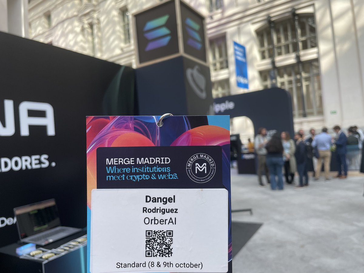 Our Founder <a href="/seenfinity/">Dangel | Galaxyhub Labs</a> Present at <a href="/mmerge_io/">MERGE Madrid & São Paulo</a> Madrid 🇪🇸

Excellent area of <a href="/solana/">Solana</a> thanks to <a href="/LaFamilia_so/">La Familia</a>, with great projects in sight such as <a href="/LinceFinance/">Lince</a> and <a href="/DeAuraio/">DeAura Labs</a> ✨
