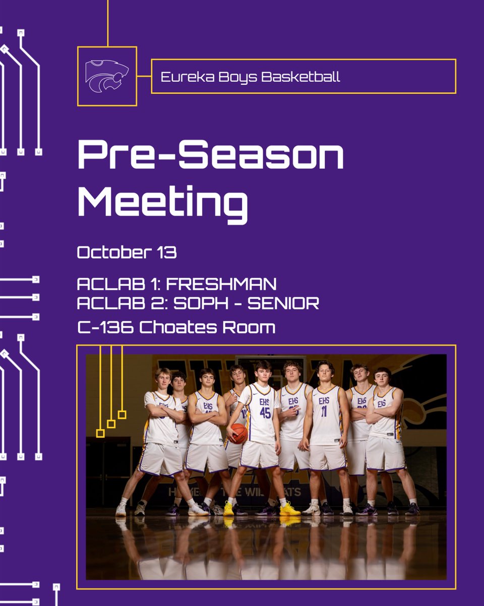 All boys trying out for basketball need to attend the informational meeting on Monday, Oct. 13 during AcLab.