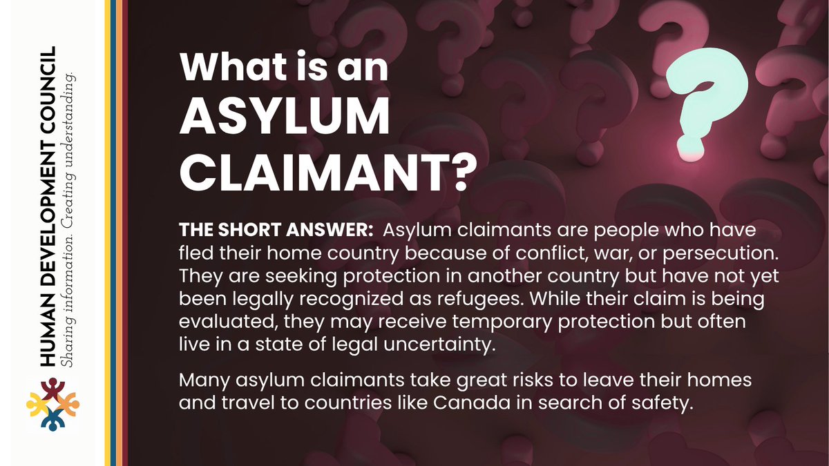 SaintJohnHDC's tweet image. Understanding starts with awareness of the people behind the research.

#AsylumClaimants
#NewBrunswick
#HumanDevelopmentCouncil