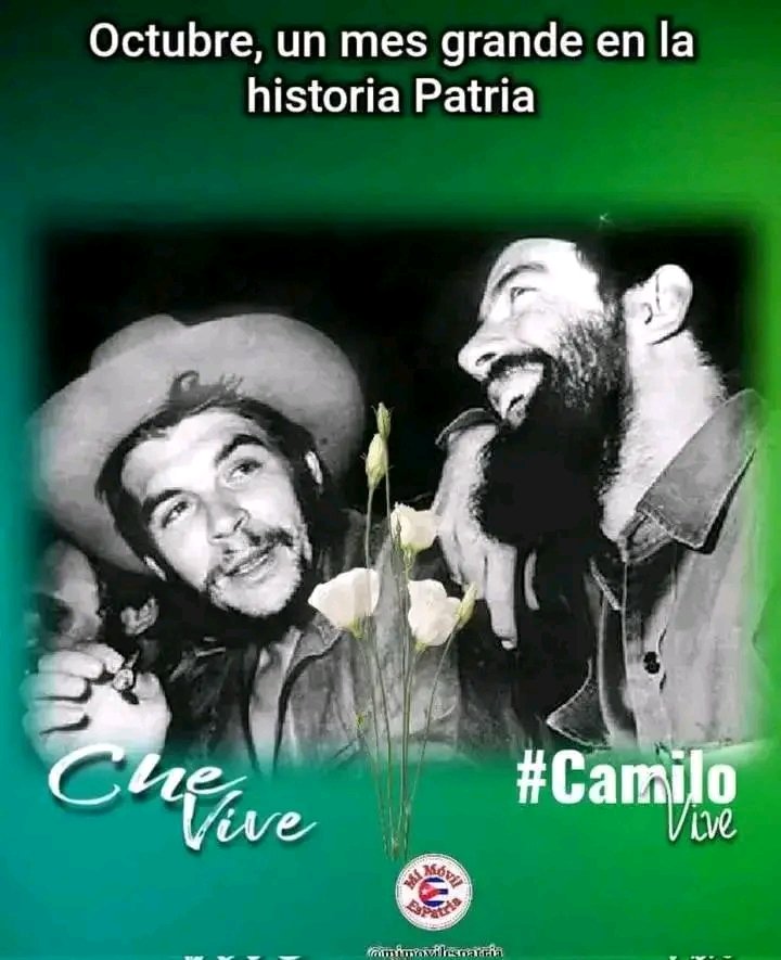 NelsonMislenis's tweet photo. #EducaciónHolguìn #EducaciónMoa
#HolguìnSì
#CubaMined
#CubaViveEnSuHistoria
En el corazón de octubre, la Patria se viste de historia y gratitud. Este mes nos convoca a recordar con orgullo a dos de sus hijos más valientes: Ernesto Che Guevara y Camilo Cienfuegos. https://t.co/IG6EaXpvIE