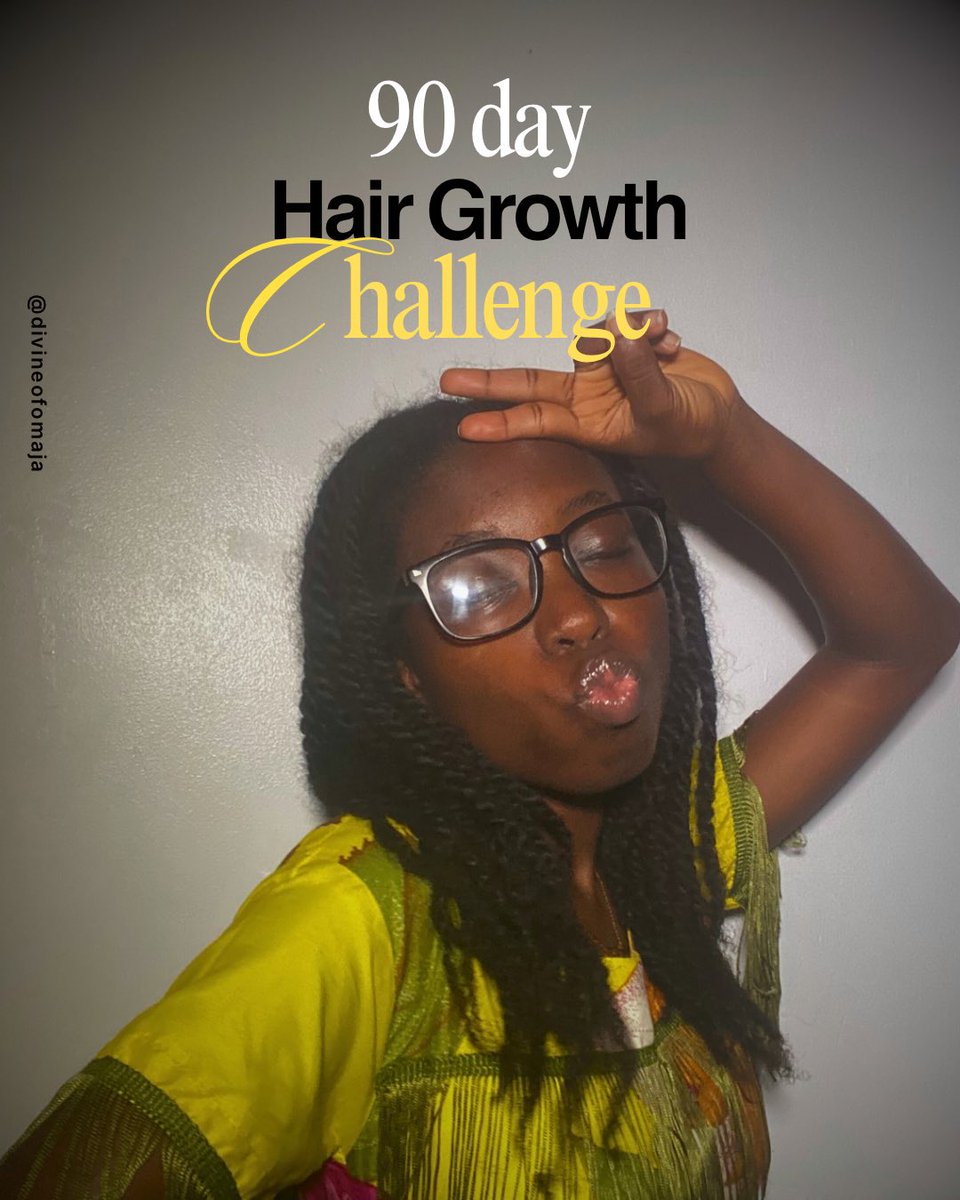 divineofomaja's tweet photo. 90 day Hair growth challenge✅  UPDATE: I added a tweak to the daily routines 👍

Duration: Oct 1st to Dec 31st

Goals: Dynamicity, Length, volume etc.

Products: Shampoo/Cleanser, Moisturizer/Conditioner &amp; Oil/Pomade https://t.co/6CCZe48d4J