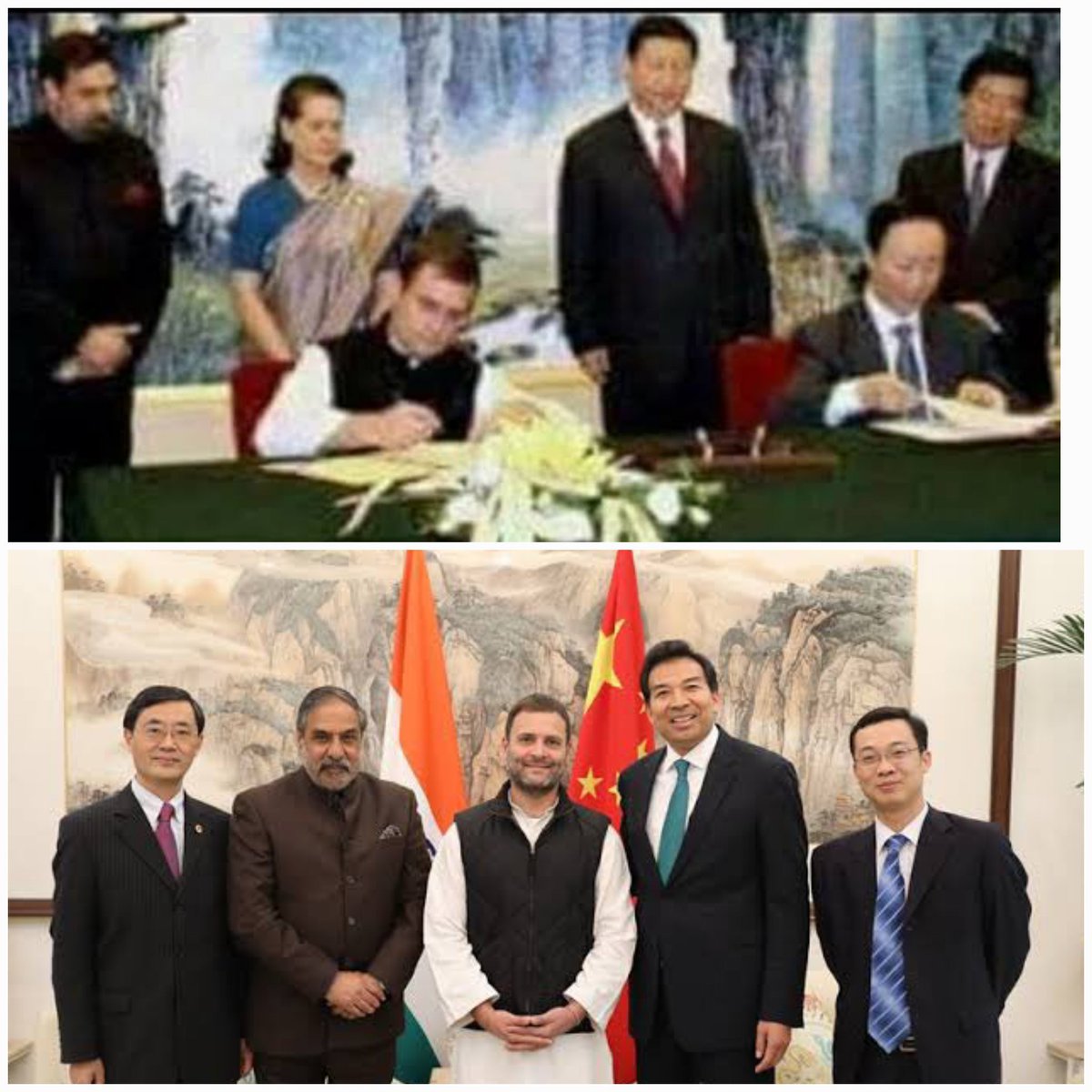 iamanevm's tweet image. Le Maino to Le Pappu

Hey you Bambino, this is not what you had signed in the MoU with China!

Le Pappu: When i had signed the MoU, I had no clue that Modi jee will become P.M. The Chinese assumed that #MaunMohanSingh will continue &amp;amp; they had to use the funds from #Gandos #Soros!
