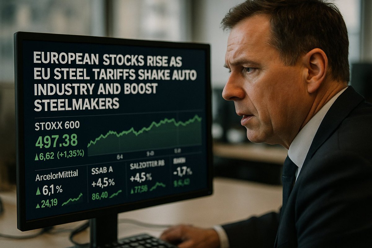 TodayInUS_World's tweet image. European Stocks Rise as EU Steel Tariffs Shake Auto Industry and Boost Steelmakers
todayinusandworld.com/european-stock…

#EUTariffs #EuropeanMarkets #SteelIndustry #TradePolicy #AutoSector #GlobalTrade #StockMarket #Protectionism #EUTrade #EconomicImpact #MarketVolatility