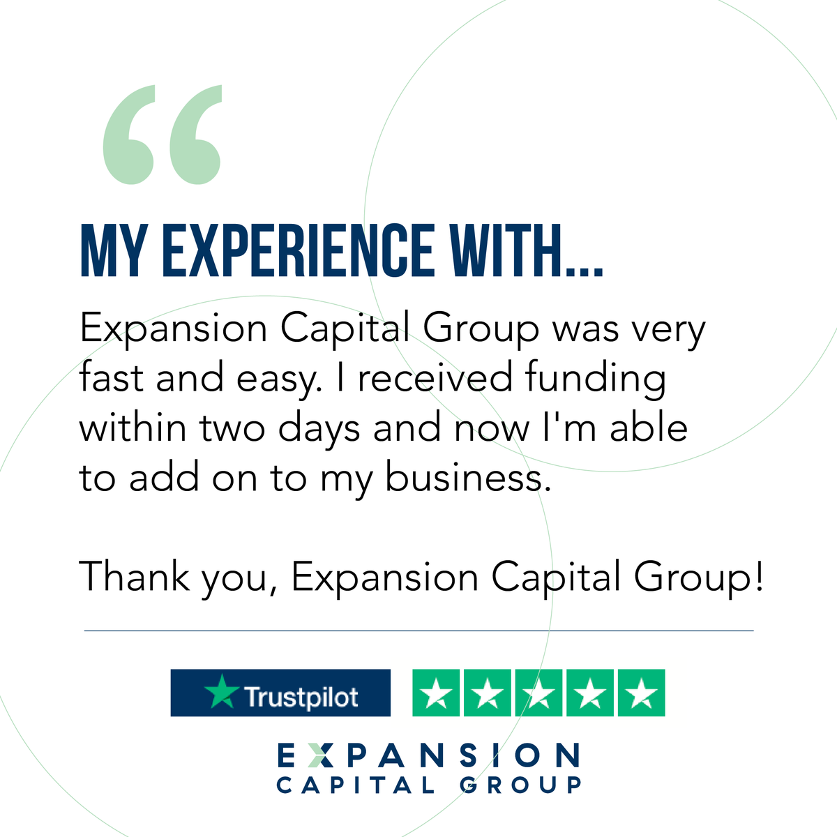 expansioncap's tweet photo. When opportunities arise, timing matters — and that’s where we come in. 

At Expansion Capital Group, we understand that small businesses don’t have time to wait weeks for funding decisions. Our streamlined process is built to move at the speed of your business. https://t.co/mkYhLX2gmn
