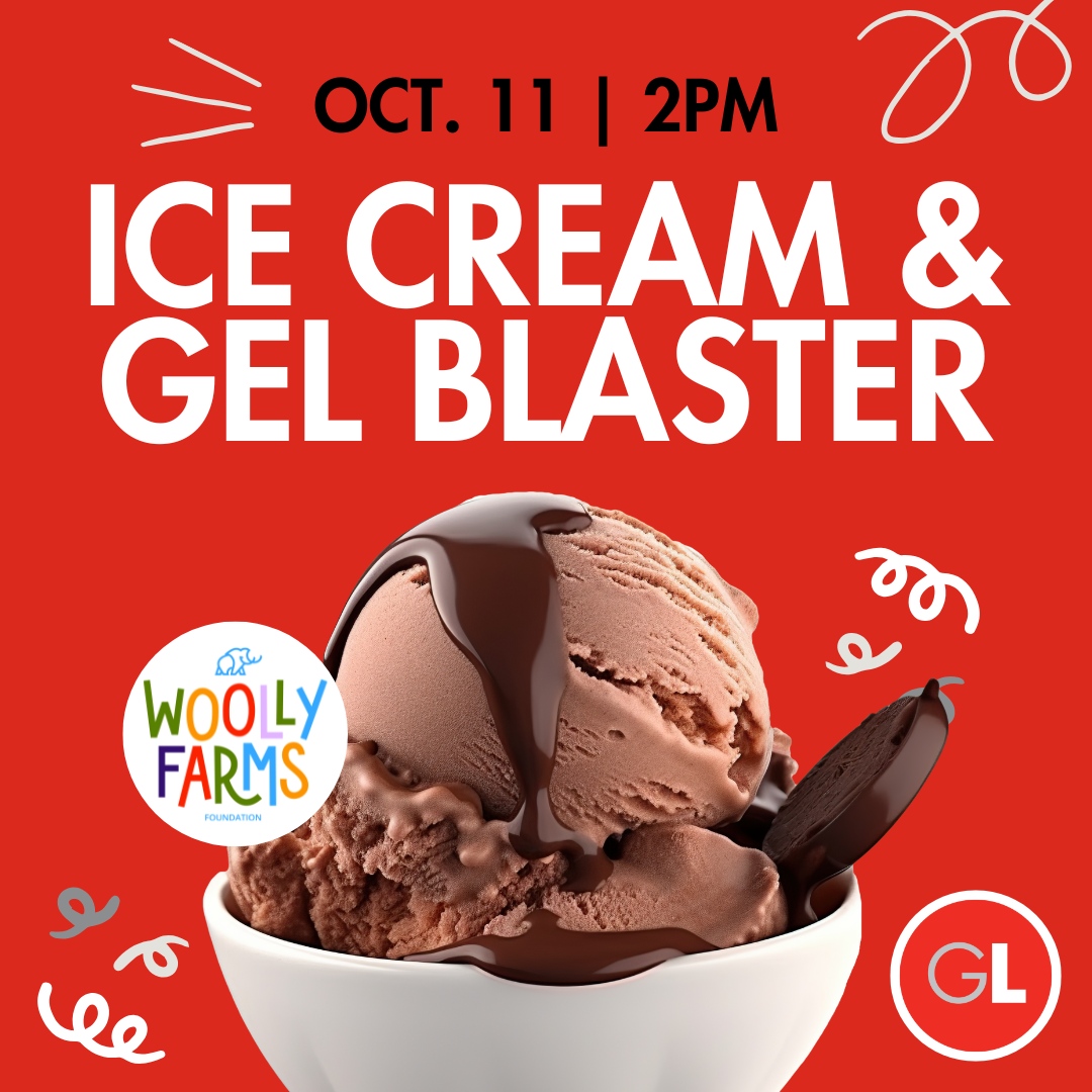 GreatLifeTopeka's tweet photo. 🎉🍦 The Gel Blaster Ice Cream fundraiser for Woolly Farms is THIS WEEKEND🍦🎉  

On October 11th from 2–4PM, head to GreatPLAY for an unforgettable afternoon of Gel Blaster action and FREE ice cream from the Woolly Farms Scoop Troop! https://t.co/Wi8UK50a3i