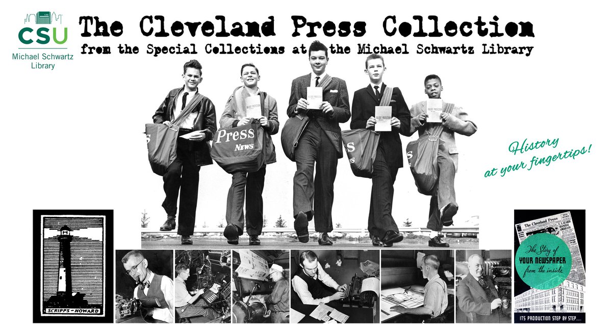 The Cleveland Press lives on! 🎉
Join us Oct 9 (11:30–1:00, <a href="/CSU/">CSU</a> Library) to celebrate the digitization of 104 years of journalism.

✨ Keynote: Dr. Richard Perloff
📰 Roundtable w/ former Press journalists
📷 Exhibits &amp; giveaways

Free + open to all! 

🔗 ow.ly/es9r50X8wvY