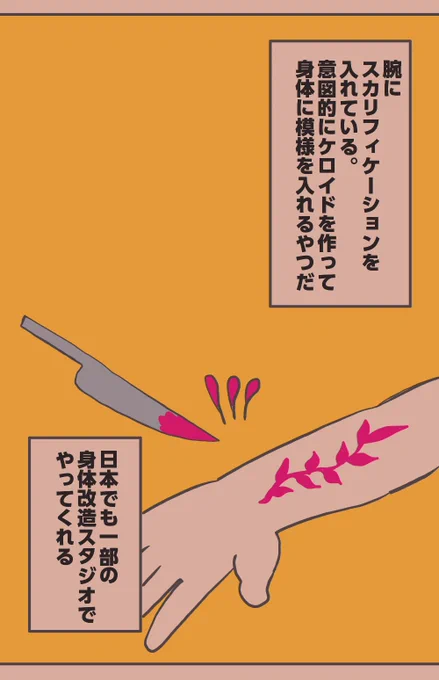 スカリフィケーションで便利なこと 