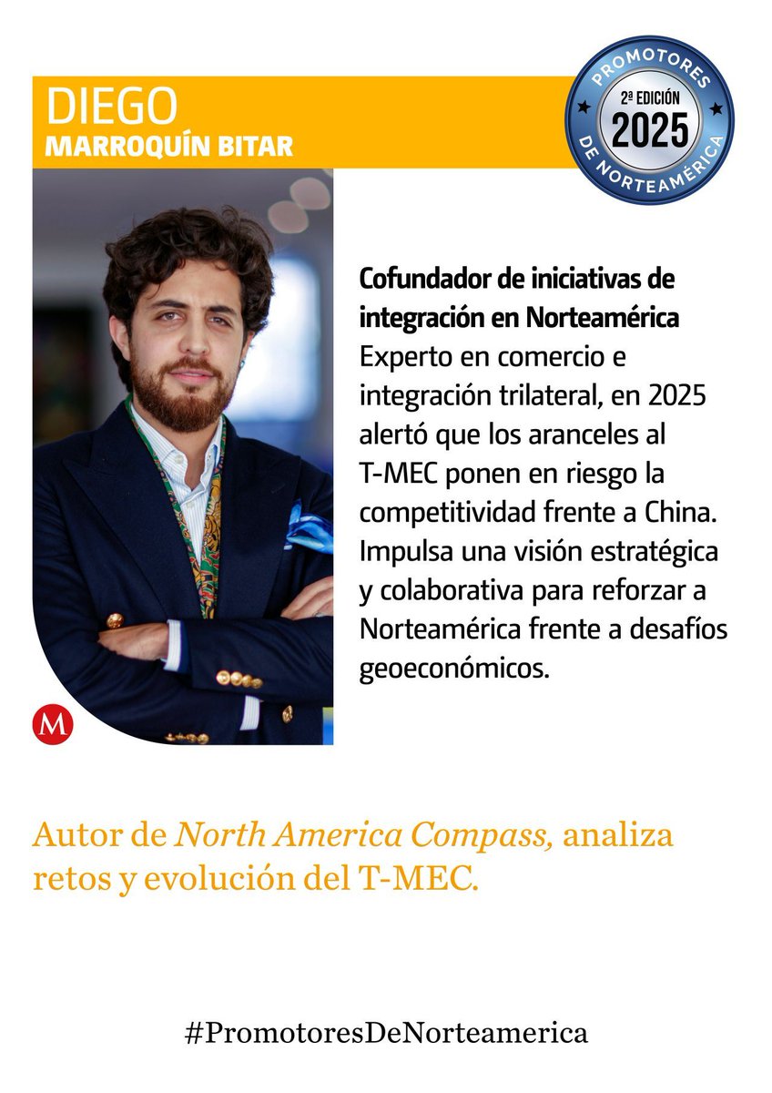 🌍 Congratulations to our #ADEL2024 alumnus Diego Marroquín for being named among the 17 most influential thought leaders in North America by <a href="/Milenio/">Milenio</a> Diario! 👏

This distinction honors leaders shaping the cultural, economic, and diplomatic bridges that strengthen North America