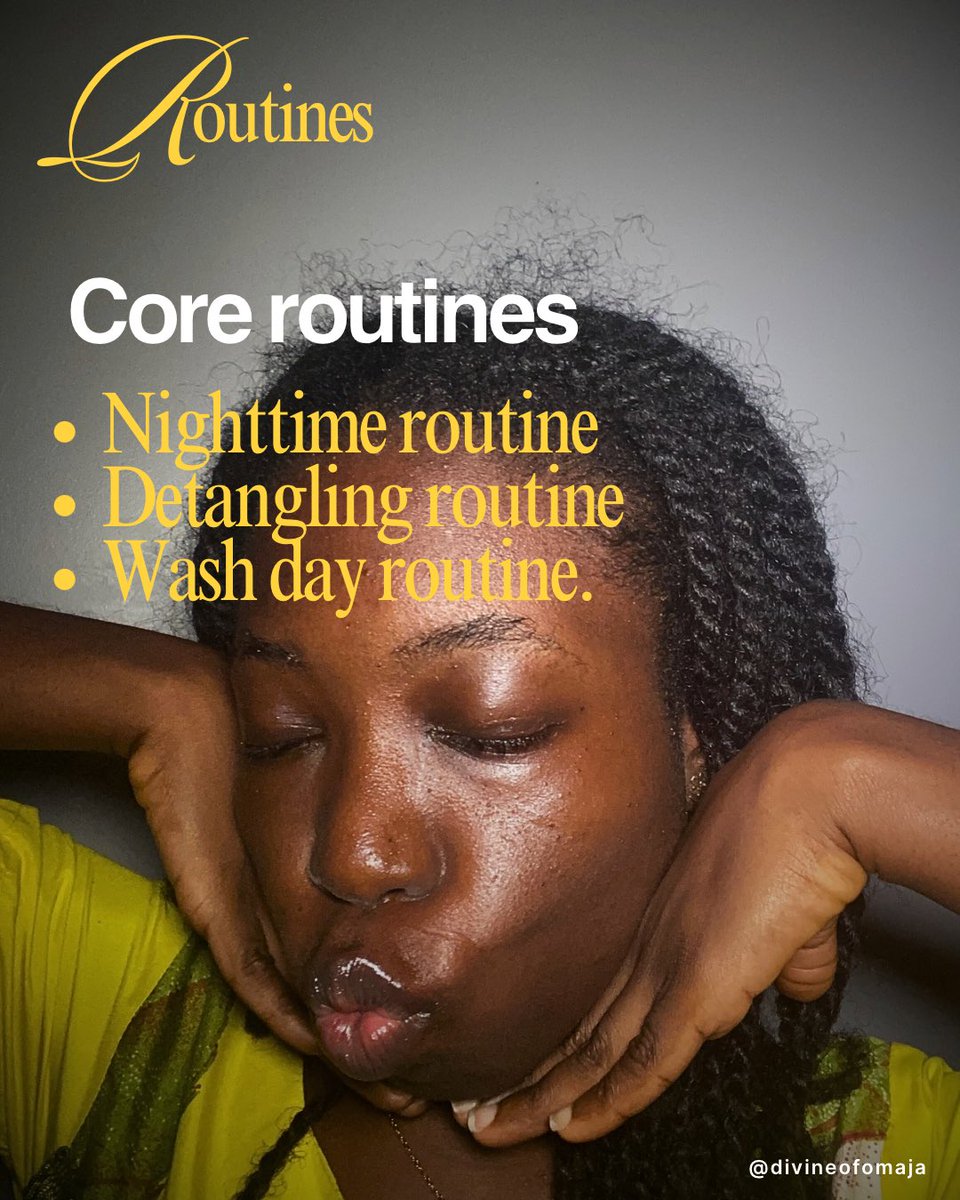 divineofomaja's tweet photo. Sunday: Hydrate day
Monday:Moisturize days
Wednesday: Photo day
Thursday: Workout day
Friday: Journal day 
Saturday: 5-Minute Timer Massage 

#divineofomaja #naturalhair #hairgrowthchallenge #hairgrowth #curlyhairroutine https://t.co/gTSf8ZUpcr