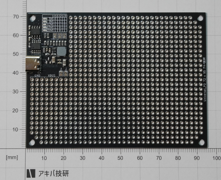 akiba_TechInst's tweet photo. 新商品の販売を開始しました\ (•◡•) /

【Universal-PD(72mm x 95mm)】
 価格 ￥1,200

ユニバーサル基板でUSB-PD・USB2.0・+3.3Vが使用できますので、ぜひ使ってみてください！
使用電圧はインジケータでわかりやすくなっています！
https://t.co/gz3N9IAMs2

#アキバ技研 #電子工作 https://t.co/mUtVFNVEPZ