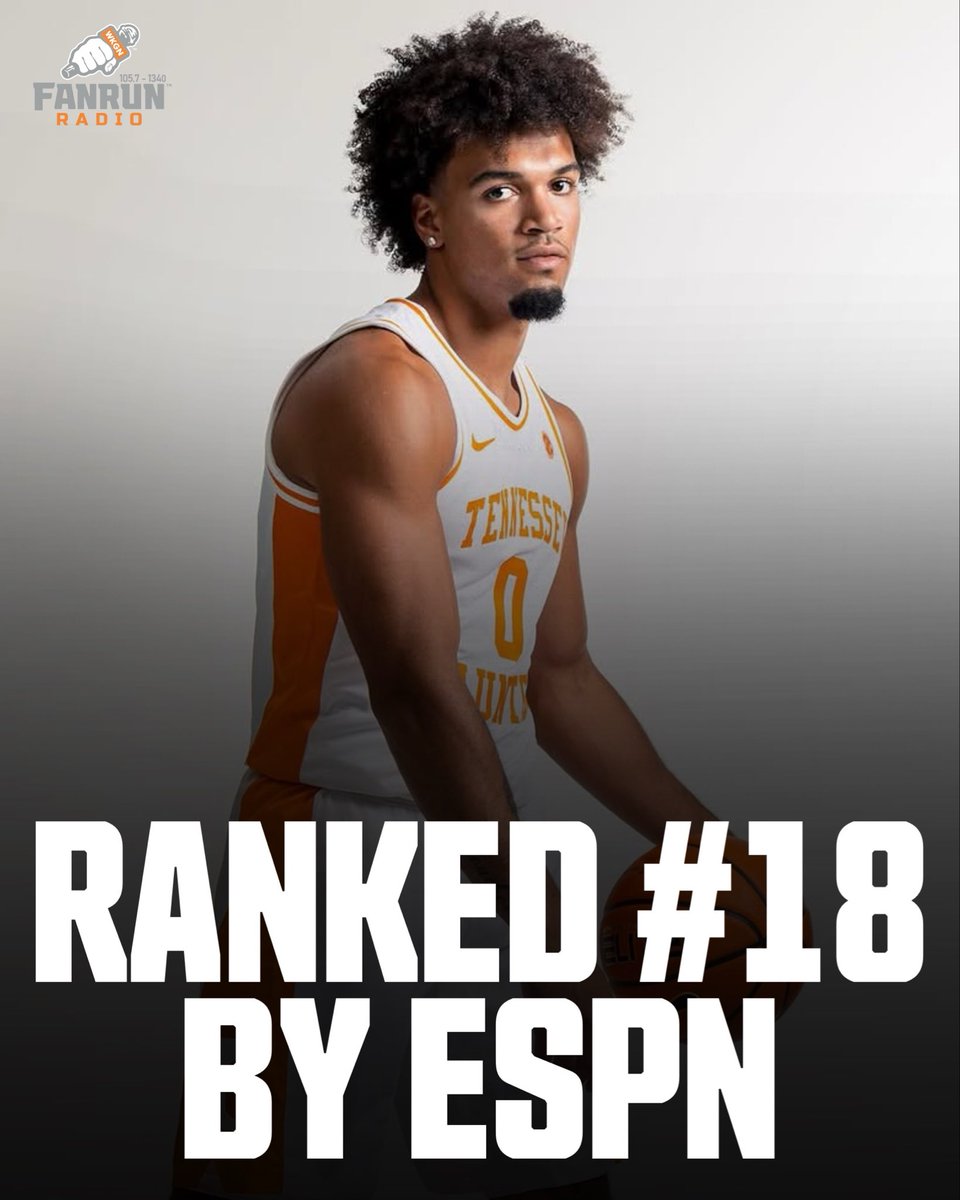FOXSportsKnox's tweet image. Tennessee Basketball is ranked No. 18 in ESPN’s Preseason Top 25:

“Rick Barnes loses five of his top six scorers from last season, but he does bring in two of the country’s most impactful newcomers,” said ESPN’s Jeff Borzello. 

“The question is whether Barnes and the Vols…