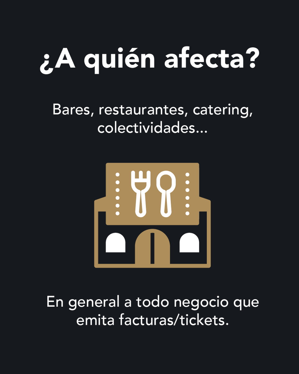 pascualprof's tweet photo. 📑 Hosteleros: llega Verifactu, el sistema obligatorio de facturación verificada que entrará en vigor en 2026.

🍽️ Afecta a bares, restaurantes, cáterings y colectividades.

✅ Revisa tu software
✅ Consulta con tu asesor
✅ Forma a tu equipo https://t.co/TSMe8WtggB