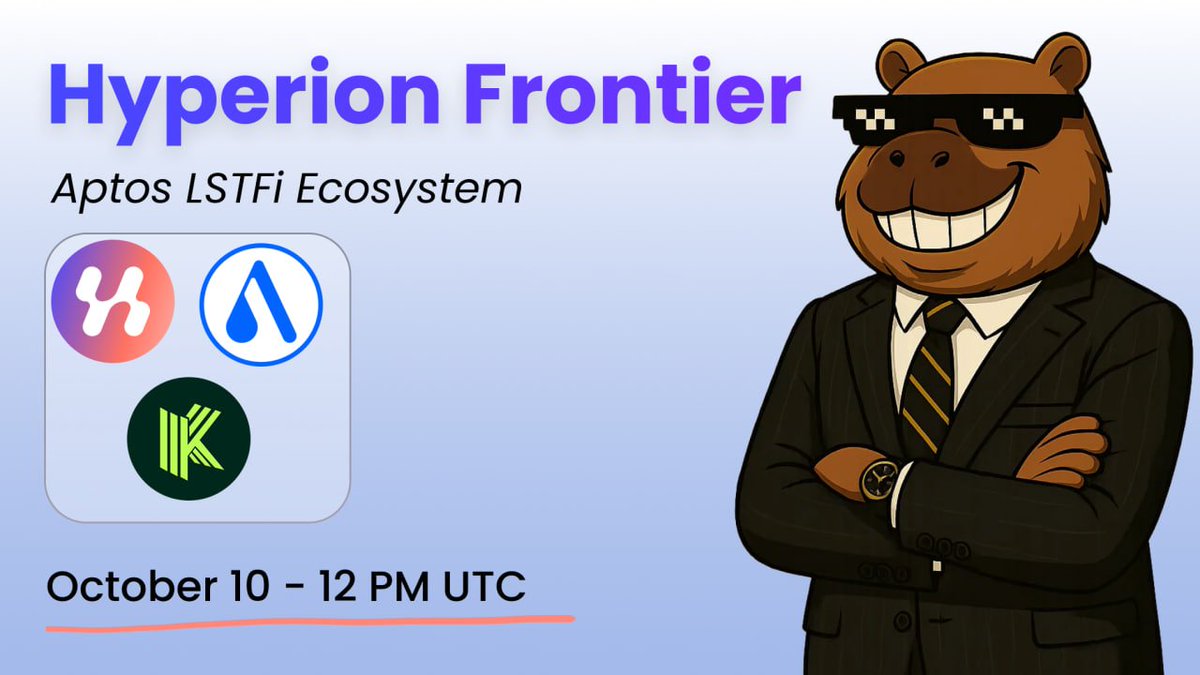 hyperion_xyz's tweet image. 🎙 Hyperion Frontier Vol. 2 — WHY LST on Aptos
We’re back with another episode of Hyperion Frontier, diving deep into the future of DeFi on @Aptos.
This time, we'll talk about one of the hottest topics in the ecosystem — Liquid Staking Tokens (LSTs) and their role in DeFi.
🔹…