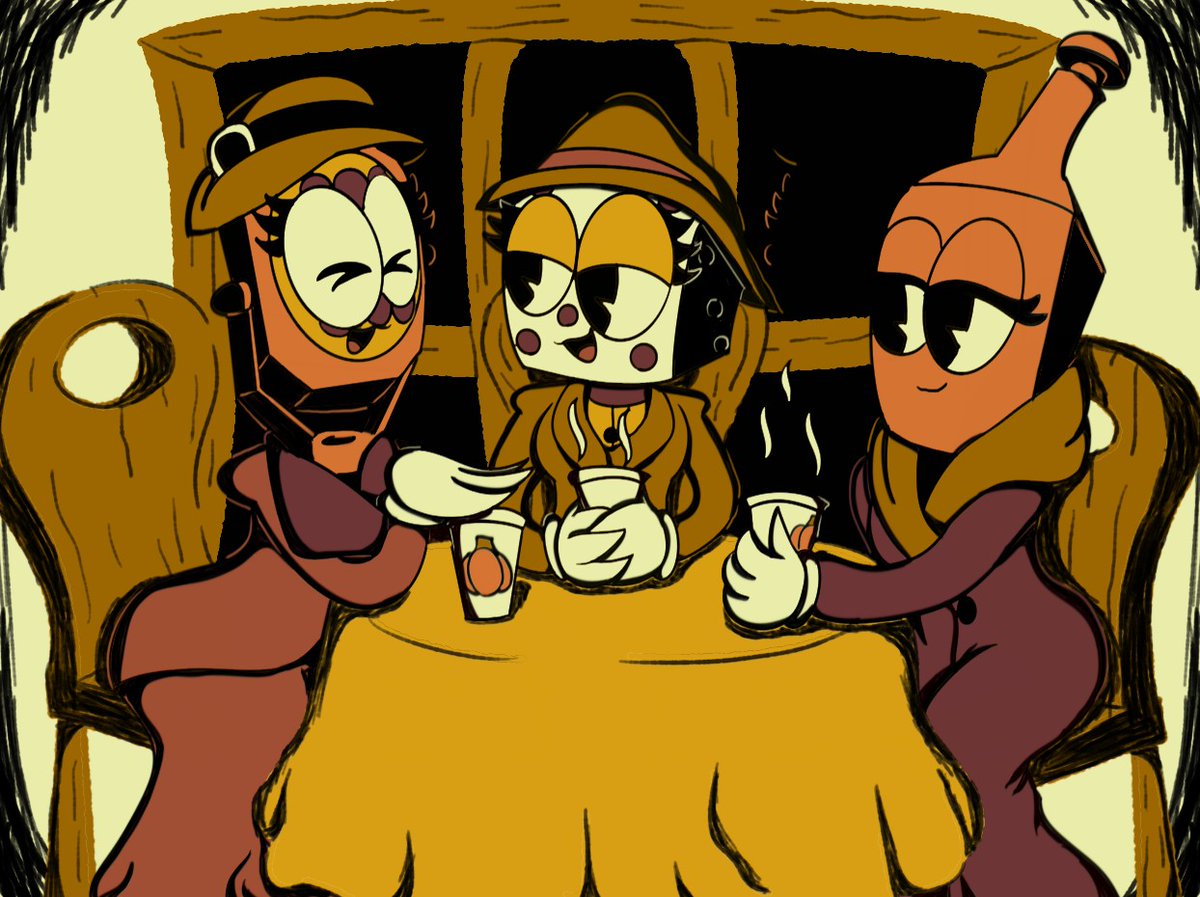 Crazy8Animates's tweet photo. Day 8: Pumpkin Spice

#holliweensdrawlloween2025 #Halloween #halloweenart #fallart #rubberhose #crazy8animations https://t.co/AxRVmH9wGg