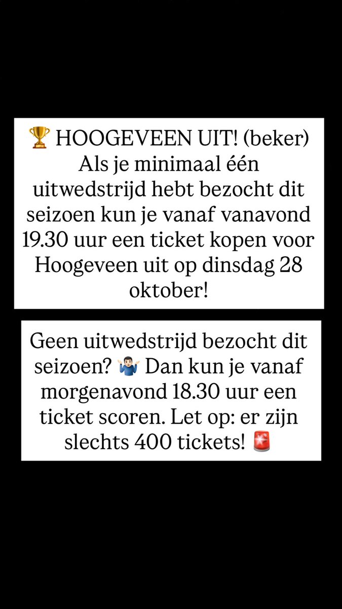 🏆 BEKERVOETBAL IN DE PROVINCIE! Koop je tickets via tickets.fcemmen.nl 

#hooemm #fcemmen #bekervoetbal