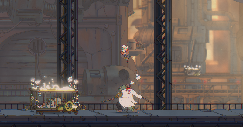 GoldmanGame's tweet photo. Handmade platformer adventure with traditional animation! No (de)generative AI used in the process of creating the game!