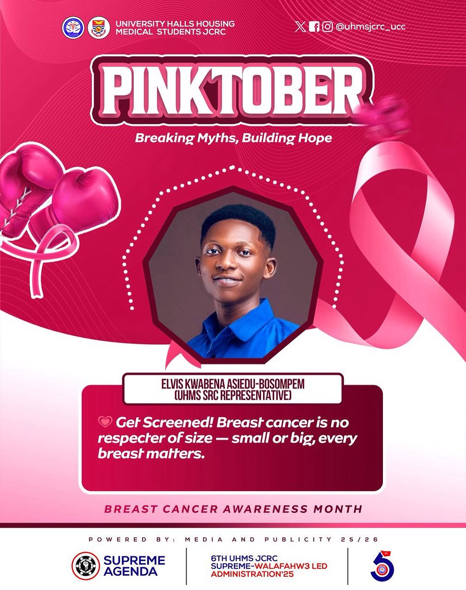 🎀 October is Here — and We’re Painting It Pink! 💗
Join us as we break the myths and build hope.
Because early detection saves lives. 🌸✨

#Pinktober 💖 
#BreastCancerAwareness 
#UHMSCares