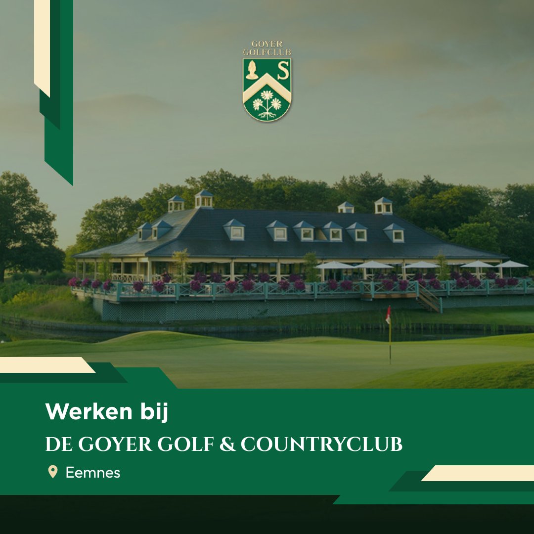 🌿 Werken bij Goyer Golf &amp; Country Club in Eemnes? Wij zoeken o.a. een Assistent Horeca Manager &amp; Medewerker Bediening! Mooie locatie, goed salaris &amp; topteam 💚
👉 app.onjobs.nl/companies/goye…

#Vacature
