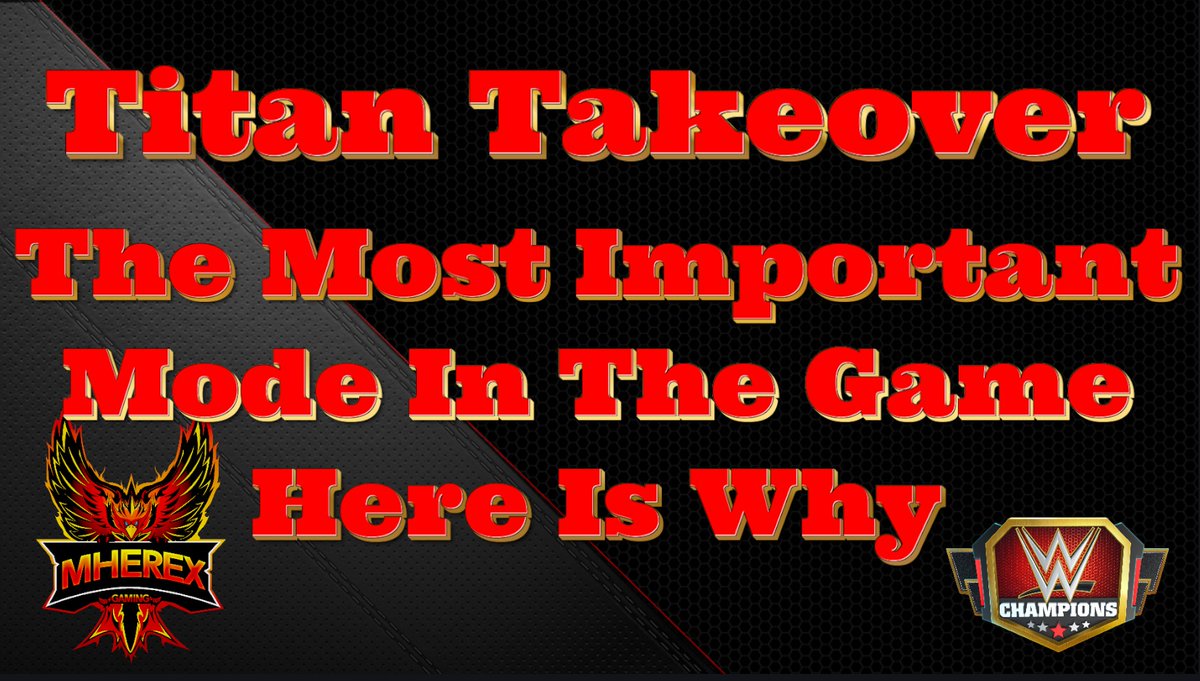 *Please Watch* Titan Takeover &amp; Why It Is The Single Most Important Mode... youtu.be/ST5CjBZbi4A?si… via <a href="/YouTube/">YouTube</a> <a href="/WWEChampions/">WWE Champions</a> <a href="/GuersansGaming/">Guersan</a>