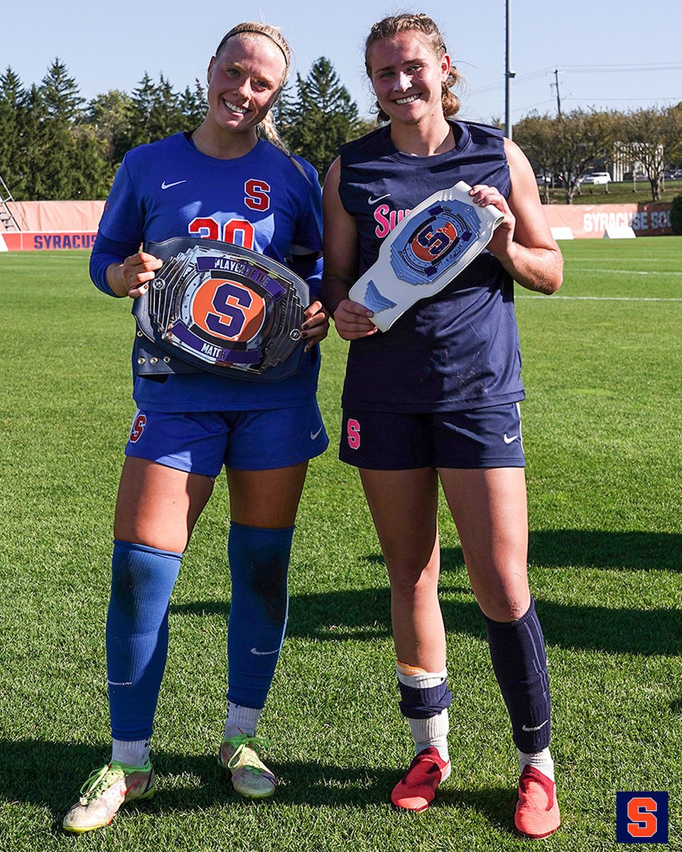 Our Championship Belt Winners from the Clemson match🍊

Player of the Match: Shea Vanderbosch
Game Changer: Mia Klammer