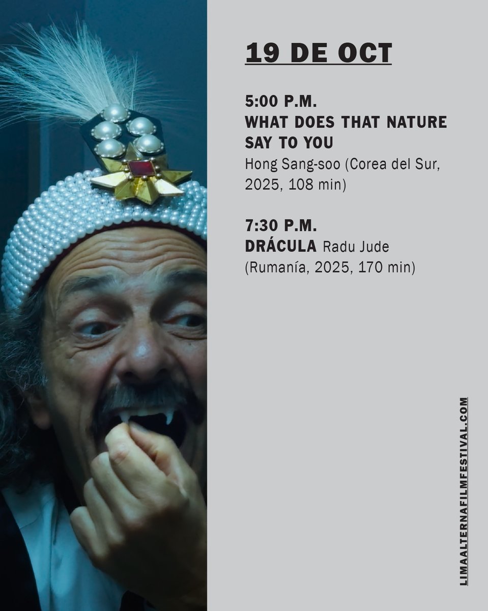 📅 HORARIOS SALA AZUL CCPUCP ⏱

🎞 Compartimos los horarios de nuestras películas en la Sala Azul del CCPUCP.

📲 Venta de entradas en ccpucpencasa.com y boletería CCPUCP.

#6LimaAlterna