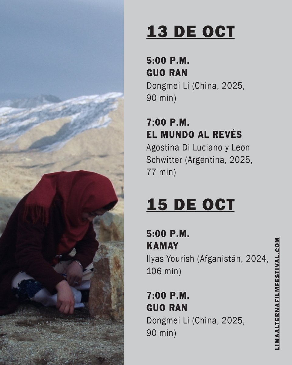 📅 HORARIOS AUDITORIO DE LA BIBLIOTECA NACIONAL DEL PERÚ ⏱

🎞 Compartimos los horarios de nuestras películas en la BNP

🔖 INGRESO LIBRE

#6LimaAlterna