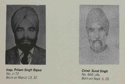 ChroniclesPB's tweet photo. Punjab Police Martyrs 1/n

19th Nov. 1981 in Village Daheru, Ludhiana District, two brave Punjab Police officials, Inspector Pritam Singh Bajwa and Const. Surat Singh laid down their lives. They were the first ones in the long chain of martyrs of Punjab Police. https://t.co/XBI252epjx