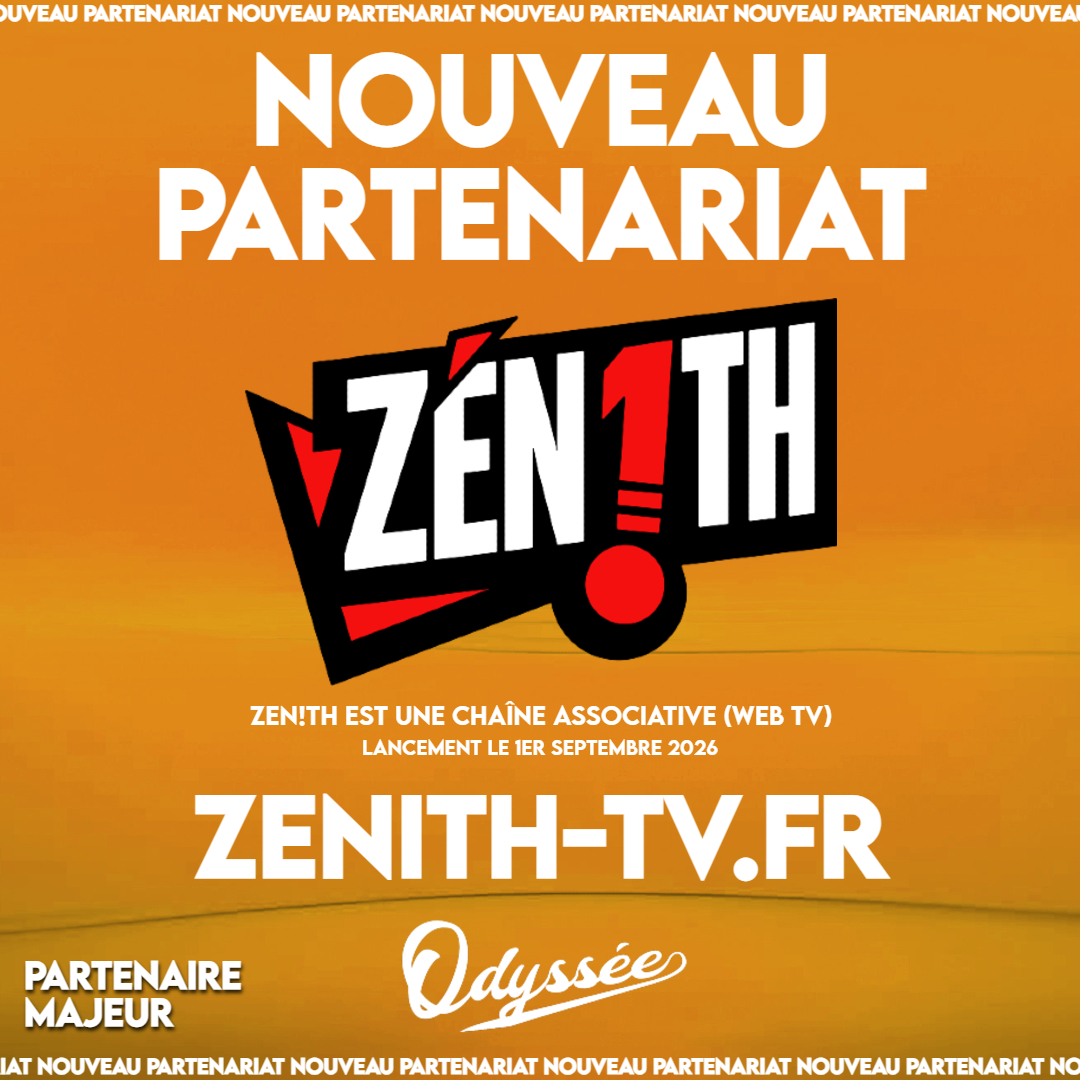 OdysseeOff's tweet image. ⛵️ Odyssée est heureux de vous annoncer un nouveau partenariat avec zén!th !

zén!th est une chaîne (web tv) associative.
Lancement officiel le 1er Septembre 2026 (On sera là 👀)

➡️ zenith-tv.fr