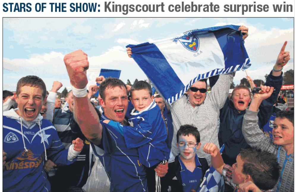 moefitzpatrick's tweet photo. Some interesting photos from the Celt archives - JP Reilly from Kingscourt celebrating in 2010 with a young Padraig Faulkner also in shot and TV star Kevin McGahern at the Gowna v Kingscourt final in '99. https://t.co/AgwfJxaHKB