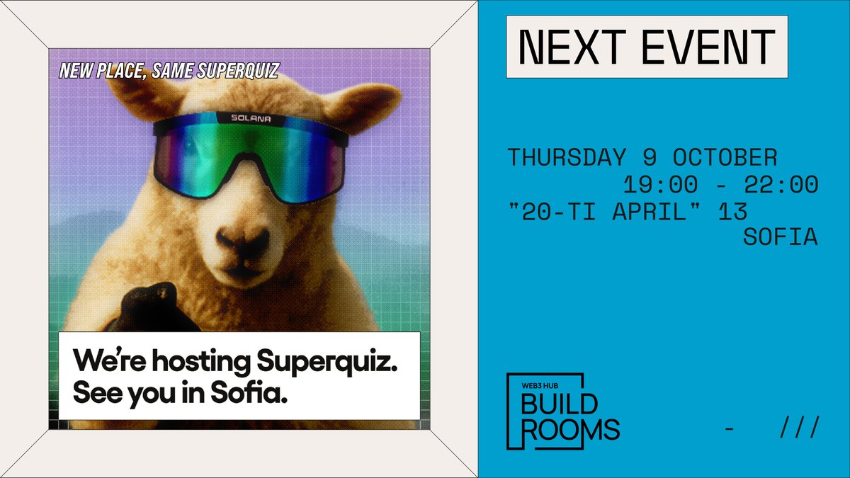 Last call to join the battle ⚡     

<a href="/LimeChainHQ/">LimeChain - Blockchain & Web3 Solutions</a> x <a href="/SuperteamBLKN/">Superteam Balkan</a> IT Superquiz drops tomorrow.      

If you’re up for a team challenge and ready to test your knowledge - now’s the time to register.     

And the prizes? 
They’re straight-up fire 🏆 
▶️ luma.com/5t6vfm1o