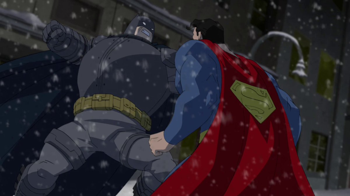 worldsfinest's tweet image. "Batman: The Dark Knight Returns - Deluxe Edition" hit shelves on this day (Oct. 8) in 2013. Editing together the two-parter into one film, DC Universe Movie's "The Dark Knight Returns" adaptation remains one of the most acclaimed entries in the movie line! #Batman #TheDarkKnight