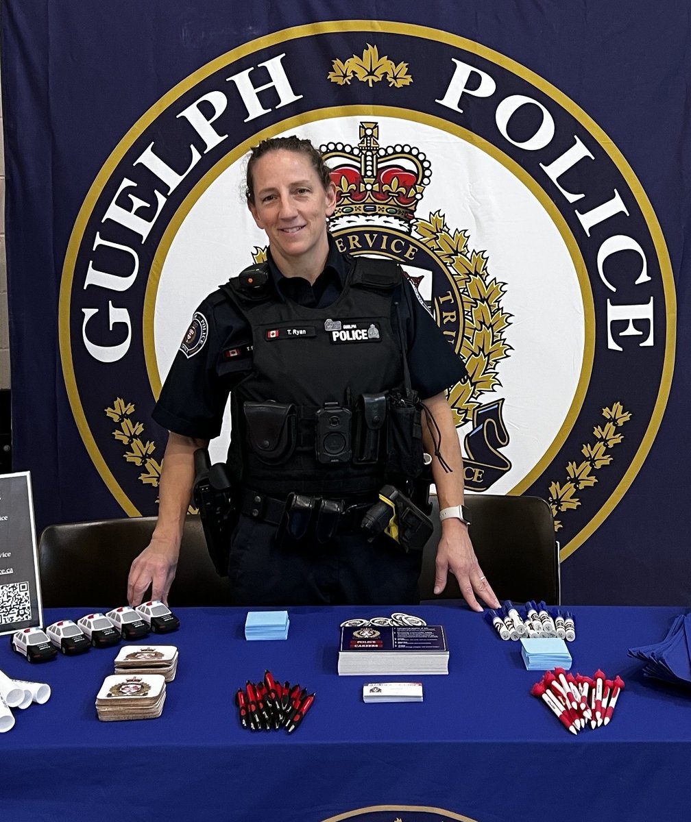 Awesome to join the Ontario Police Services Recruitment Fair this weekend at Toronto Police College. It was great to meet so many women and men interested in a career in policing! 
Still have unanswered questions? Why not set up a session with S/Sgt Ryan? guelphpolice.ca/en/careers/rec…
