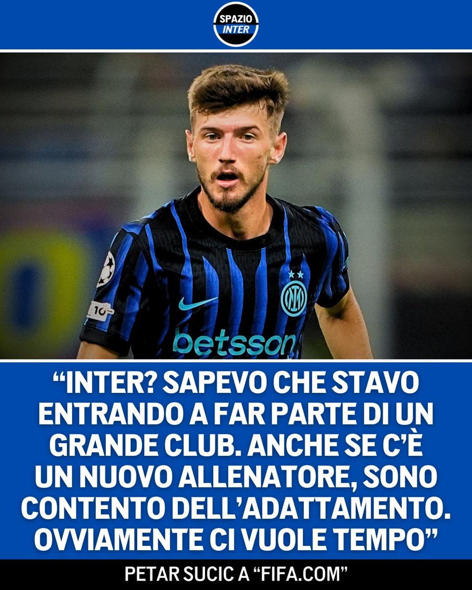 SpazioInter's tweet image. Petar Sucic racconta i primi mesi all’Inter ai microfoni di Fifa.com 🖤💙
Dall’adattamento con Chivu, alle doti messe a servizio della squadra, per poi concludere con l’elogio a Modric 🗣️
#Inter #Sucic #SpazioInter
