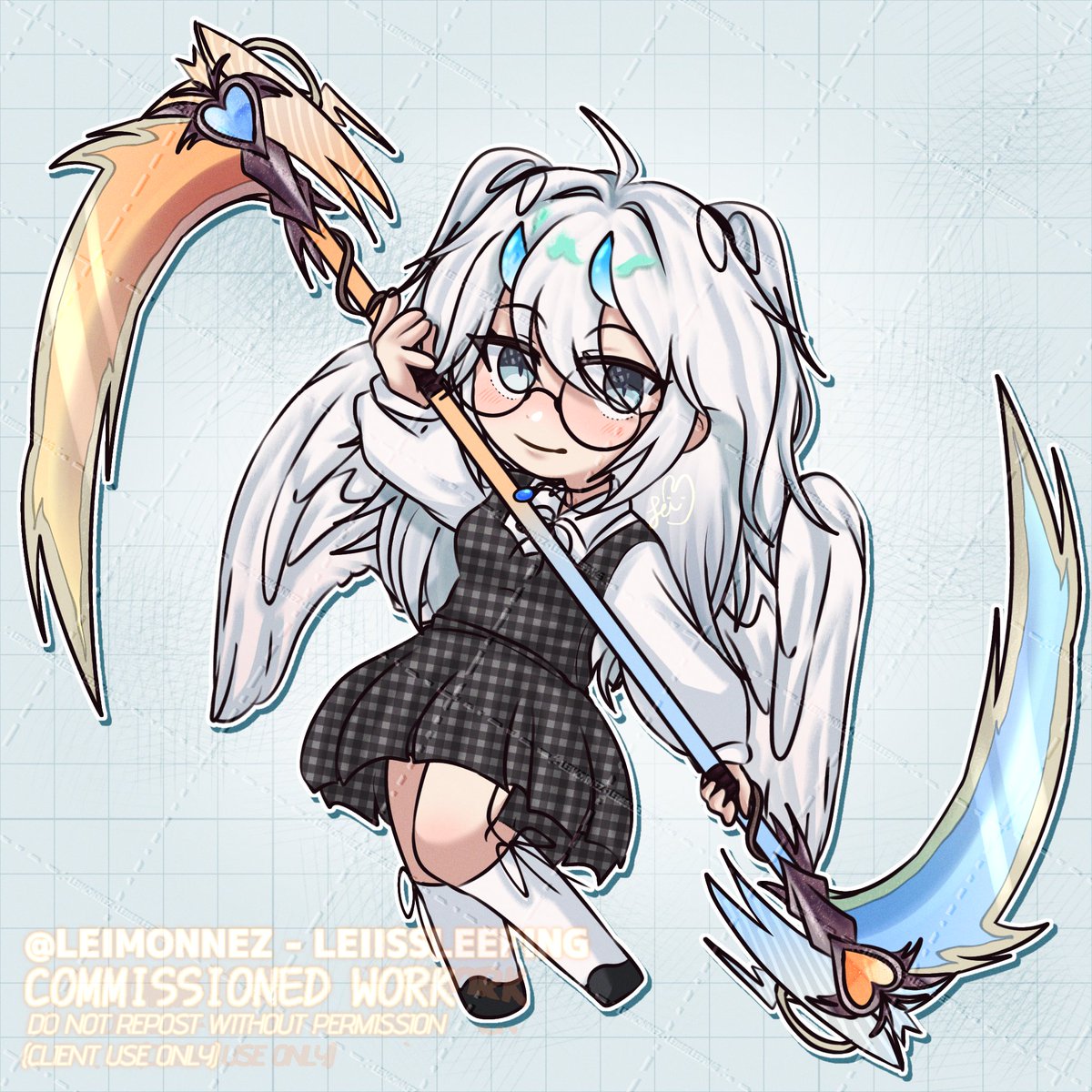 leiissleeping's tweet photo. chibi comss for @ShiroNoAim ('cuz I luv drawin’ chibis for da custom keychainz hehehehsjrbsk) #art #chibi #artcomss #commission #chibiart https://t.co/WDsny3E4B1