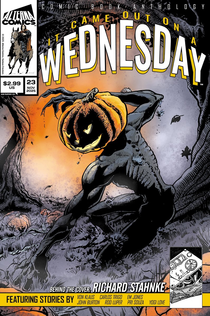 NOW AVAILABLE FOR PRE-ORDER!
alternacomics.com/preorder

IT CAME OUT ON A WEDNESDAY - our fan-favorite horror, sci-fi, fantasy anthology continues with issues #22 and #23.

Just $2.99 each!
3 stories in each 28 page issue
Ships out in November 2025