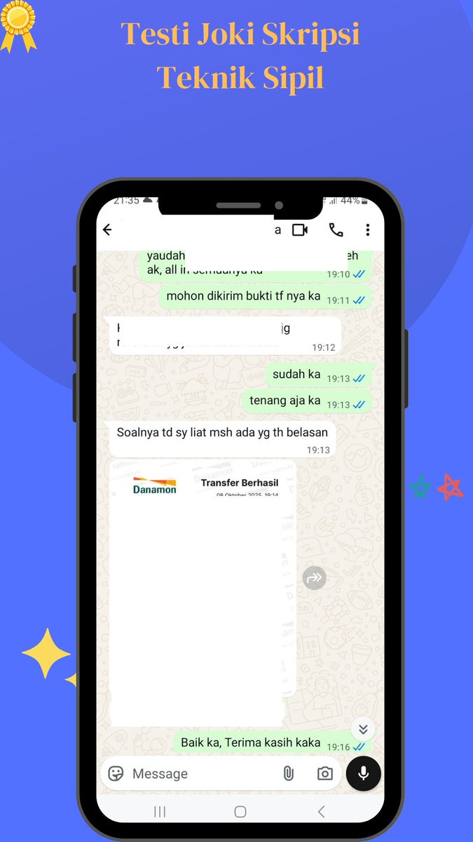 JokiZafa's tweet photo. Yuhu bestie testi Joki skripsi teknik sipil dan joki makalh ekonomi best, Yok yang mau dibantu juga berbagai tugas hingga skripsinya buruan wa (085150966930) best, harga terbaik,cepat dan terpercaya
#testijoki #jokitugas https://t.co/KGGD3jtEUw