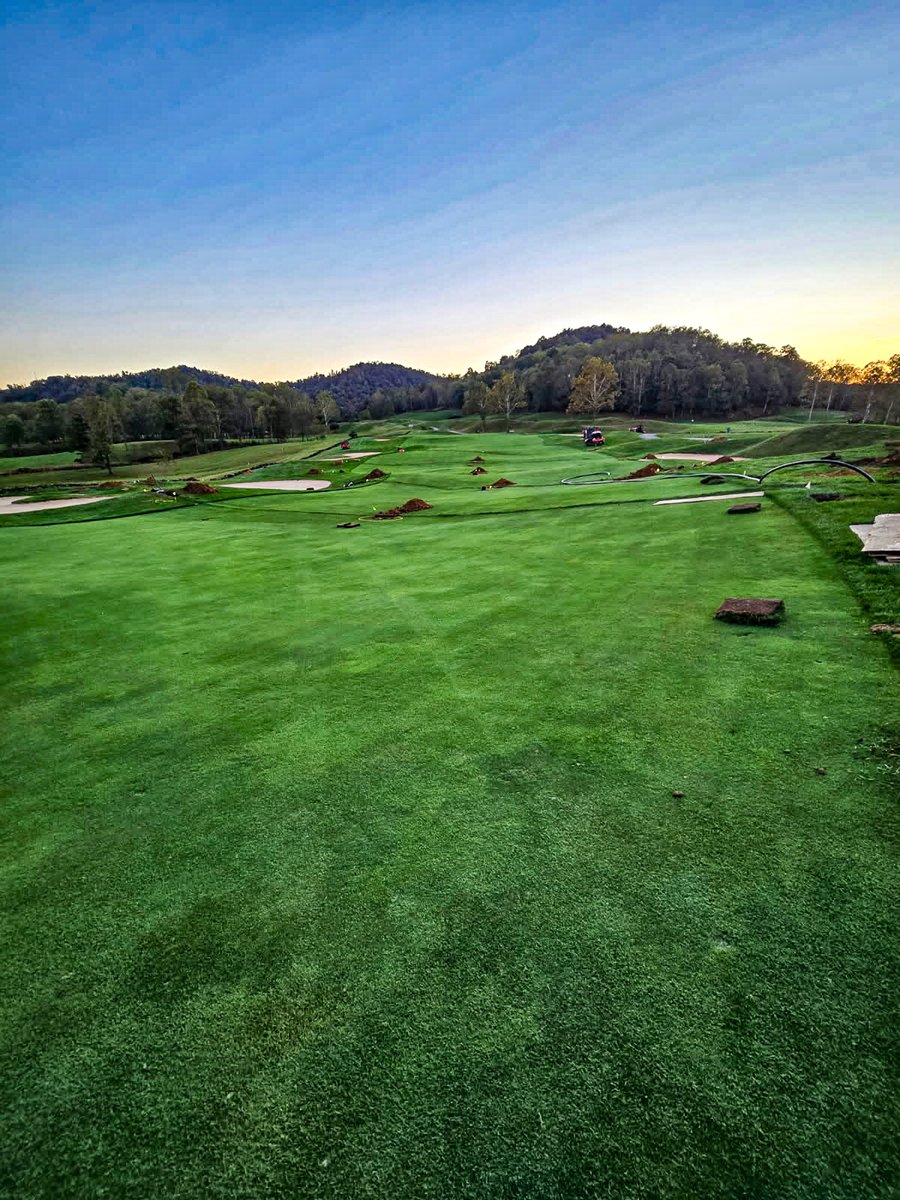 Things are rolling along at <a href="/petedyegc1/">Pete Dye Golf Club</a> — hole after hole after hole! Great job to the whole team out there. Keep meeting (and exceeding) the high expectations this club deserves!

<a href="/Griff_Turf/">EH GRIFFITH, INC</a>
<a href="/thorvath13/">Tony Horvath</a>
<a href="/Bradhelcoski/">Brad Helcoski</a>
<a href="/GCBAA/">GCBAA</a>
<a href="/technicalchoice/">Joel Braun</a>
<a href="/tom_campbell66/">Tom Campbell</a>
<a href="/ToroGolf/">Toro Golf</a>
<a href="/bigfo66/">John Fossum</a>