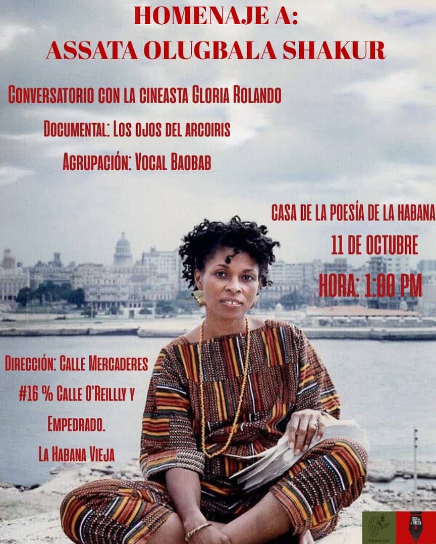 Blackpowermedi's tweet image. Homegoing services for Assata Shakur in Havana, Cuba this Saturday.