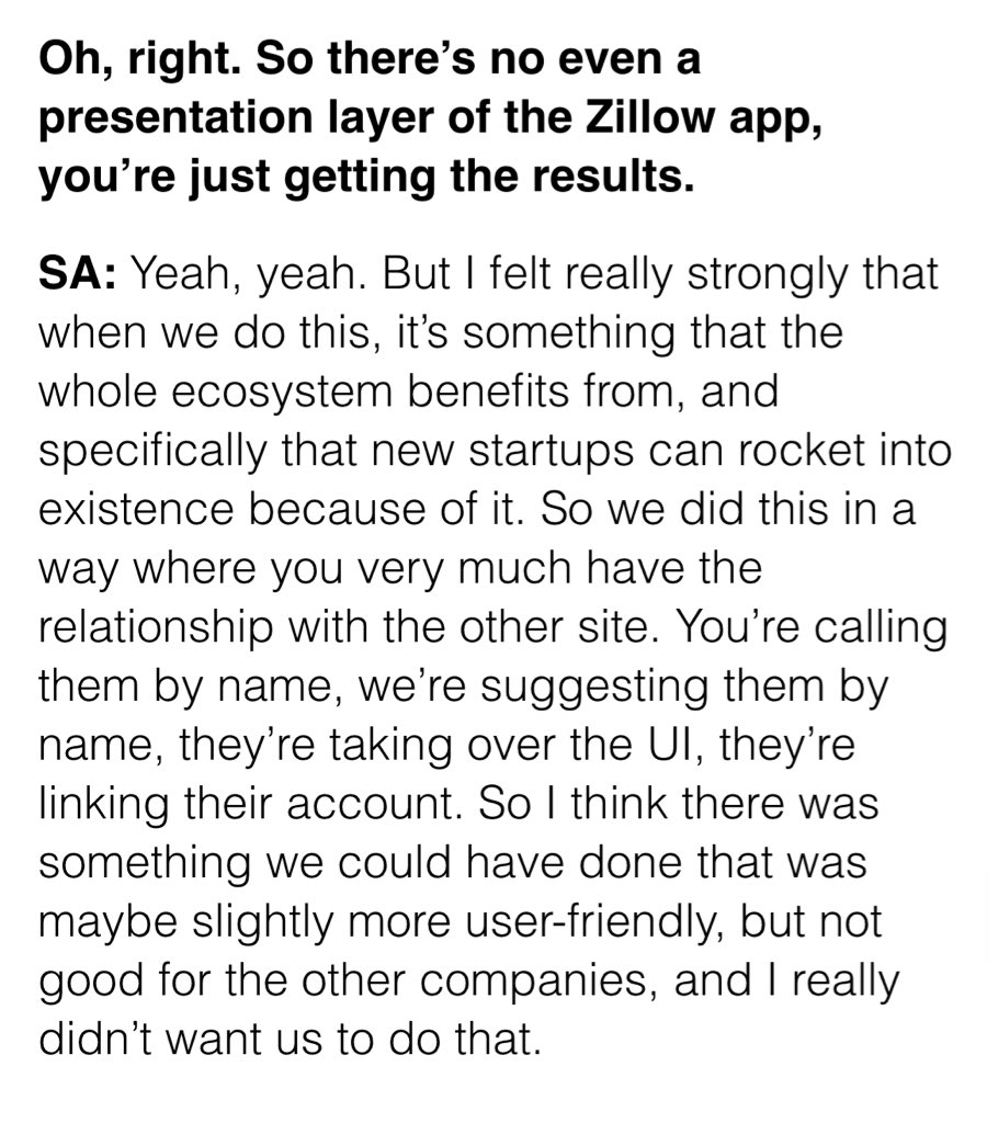 “There was a version of this we could have done where it was a better user experience, but terrible for the partners.”

Thinking about OAI’s approach to being the consumer access point, this is incredibly interesting and important and will be fascinating to see if they hold to it