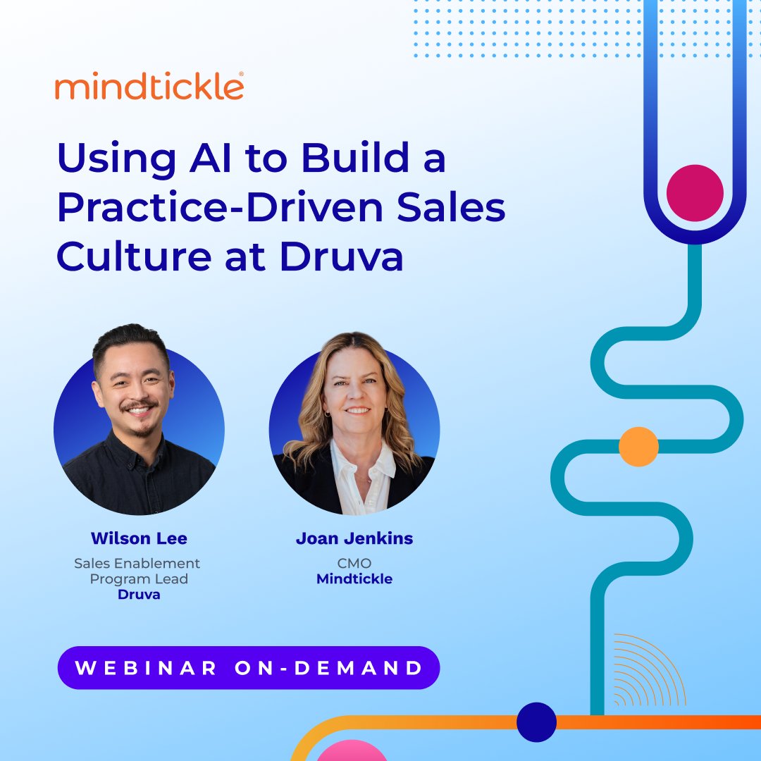 Your sales team isn’t just selling they’re competing to win. 💪
See how Druva uses AI role plays to turn every rep into a top performer.
Learn how to:
 ✅ Build a practice-first culture
 ✅ Crush objections
 ✅ Scale coaching with AI
🎥 Watch now: okt.to/R7agcu