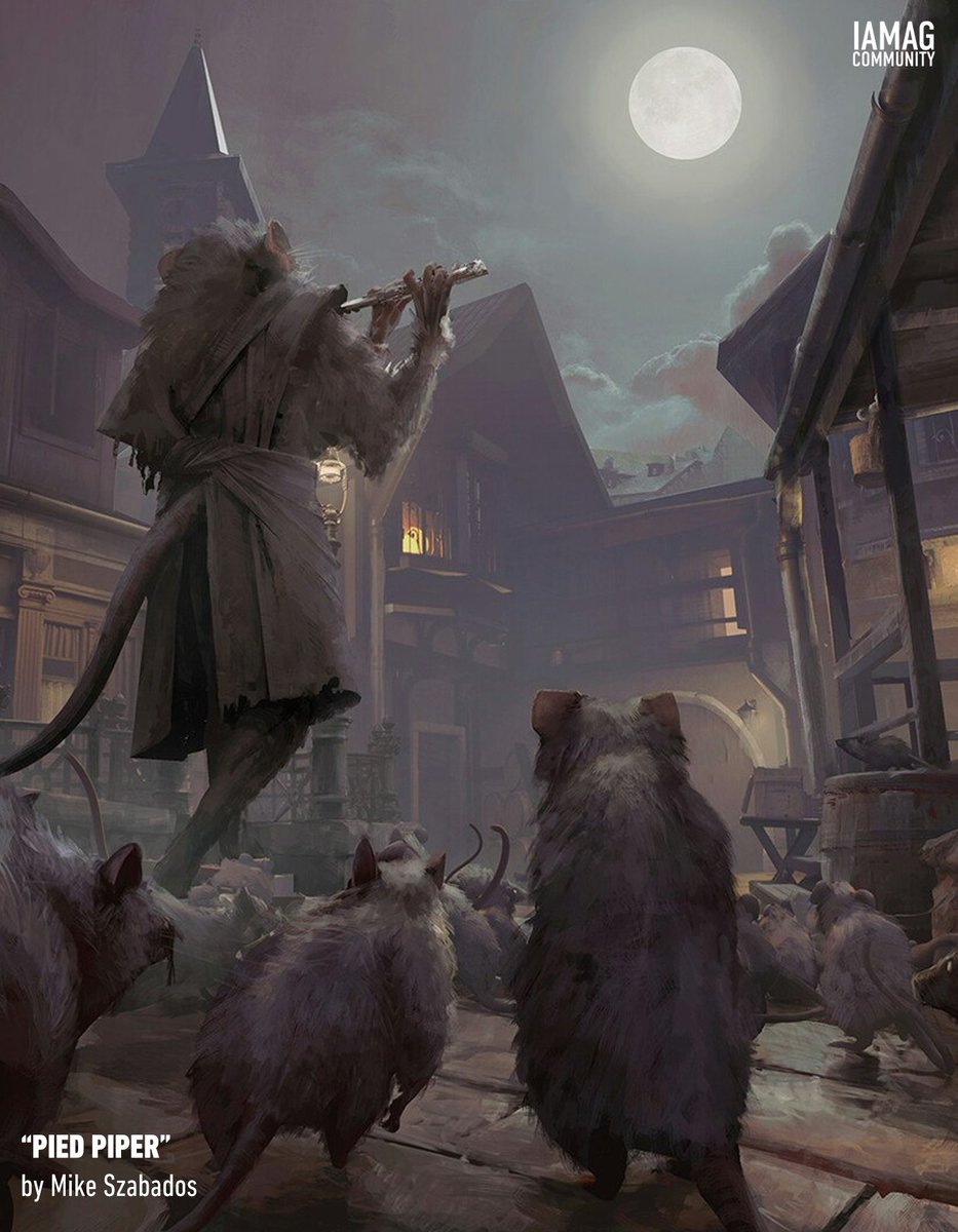 New IAMAG Community Staff Pick - "Pied Piper" by Mike Szabados ( Detail ) - Protect &amp; Promote your art on IAMAG community : itsartm.ag/iamag-community