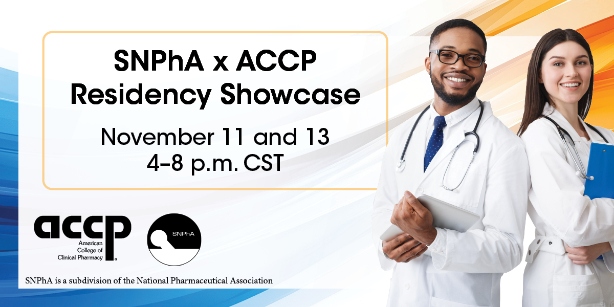The SNPhA x ACCP Virtual Residency Showcase – take advantage of this innovative opportunity to make purposeful connections. Learn more and register: ow.ly/oan950X5ymW
<a href="/SNPhA/">SNPhA</a>