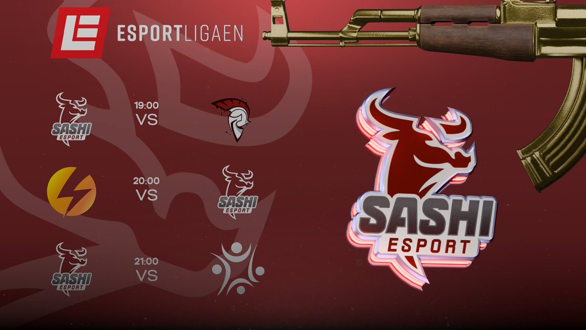 Sashi_Esport's tweet image. 🔥 Game Day for Sashi Academy! 🔥

We’re facing off in the @EsportligaenDK  tonight — three matches, one goal: Victory! 💪

🕖 19:00 vs @XIESPORTGG 
🕗 20:00 vs @PreasyEsport 
🕘 21:00 vs @olgodefterskole 

Let’s go #SashiFam ❤️🐂

We will be live: 👇👇
twitch.tv/d0kt0r3n…
