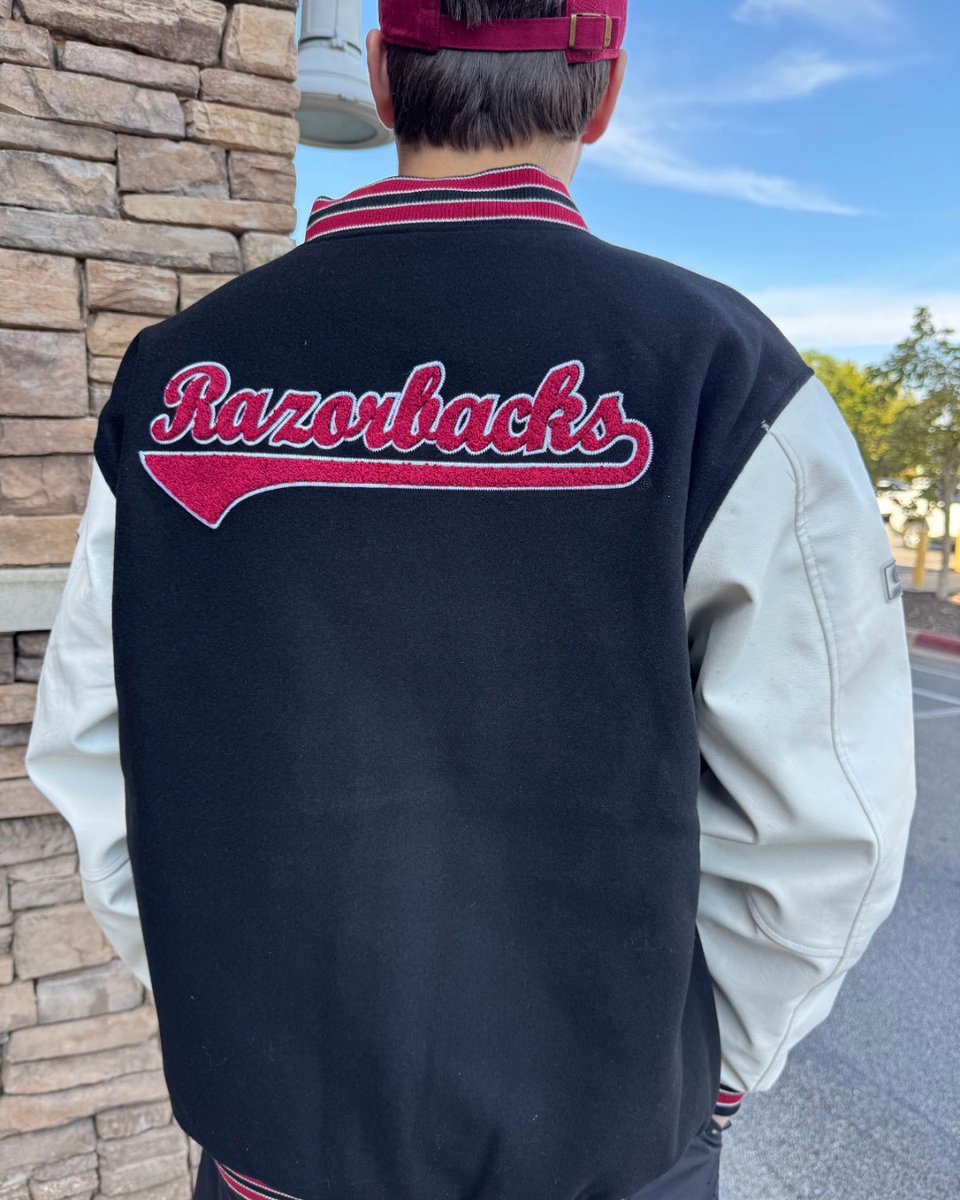 A game day classic 🏈 Get your Letterman Jacket today!
alumnihall.com/colosseum/arka…