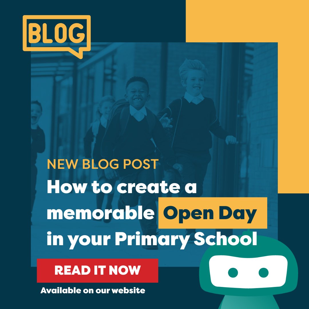 How successful are your school Open Days? With every school planning these across the coming weeks, how can you make yours stand out?

👉Read our latest Blog and find out more
🔗tinyurl.com/5n72r8j7

#OpenDay #schools #education #sbmtwitter #schooladmissions #educhat